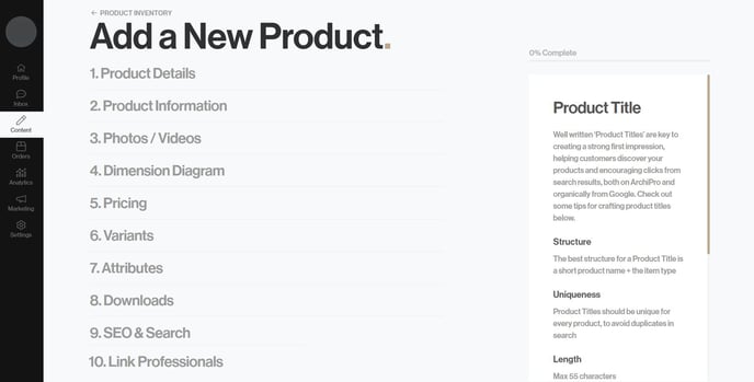 add a new product copy